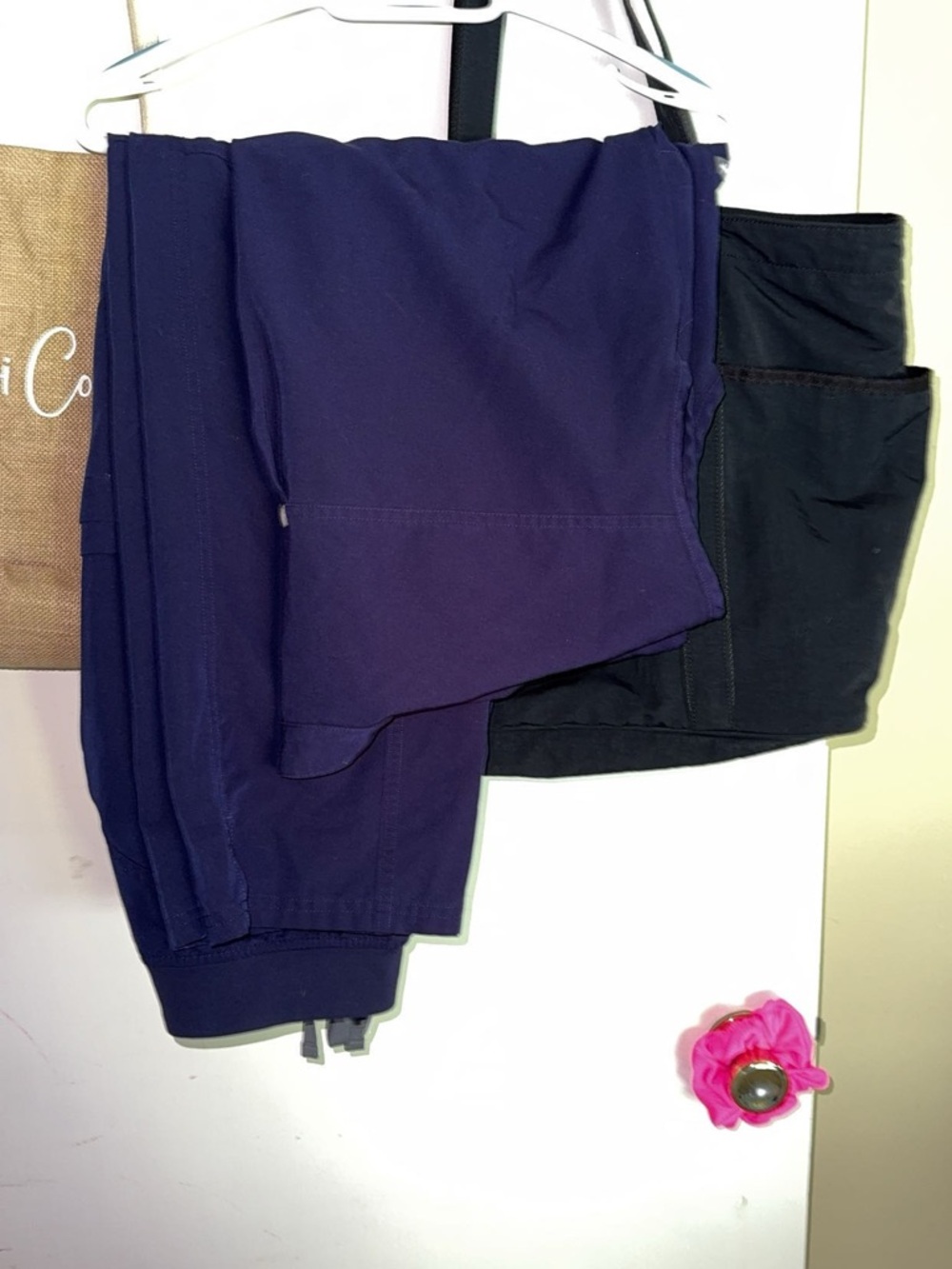 women’s navy figs scrub set